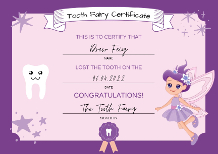 Free Printable:1jxjcip77yu= Tooth Fairy Note